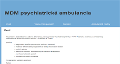 Desktop Screenshot of mdm-psychiatria.sk